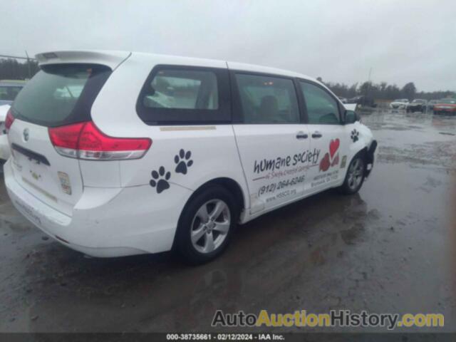 TOYOTA SIENNA L V6 7 PASSENGER, 5TDZK3DCXDS293092