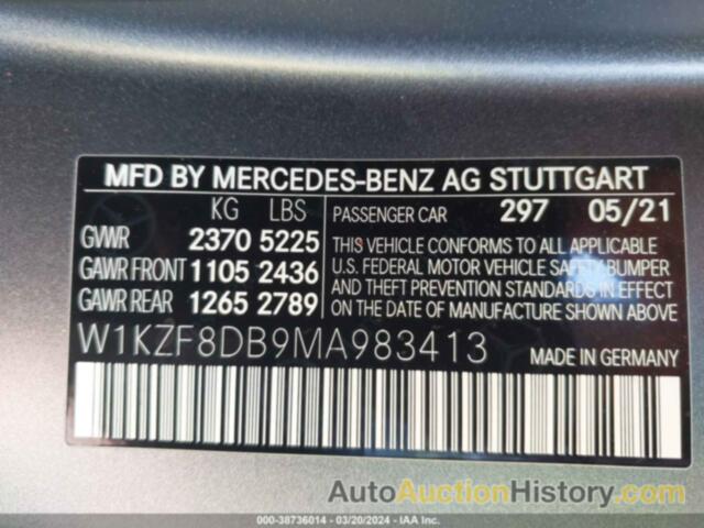 MERCEDES-BENZ E 350, W1KZF8DB9MA983413