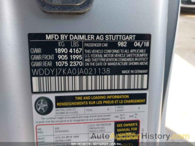 MERCEDES-BENZ AMG GT R R, WDDYJ7KA0JA021138