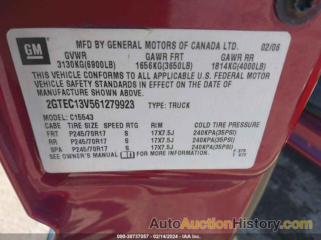 GMC NEW SIERRA C1500, 2GTEC13V561279923