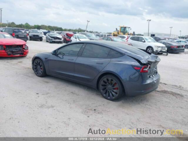 TESLA MODEL 3 PERFORMANCE DUAL MOTOR ALL-WHEEL DRIVE, 5YJ3E1EC1MF020241