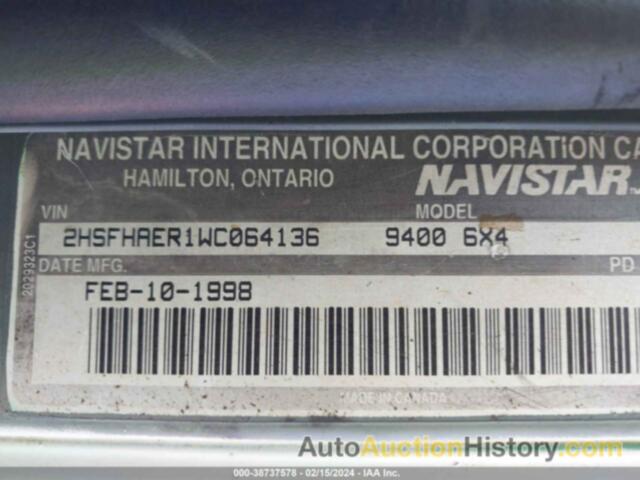 INTERNATIONAL 9000 9400, 2HSFHAER1WC064136