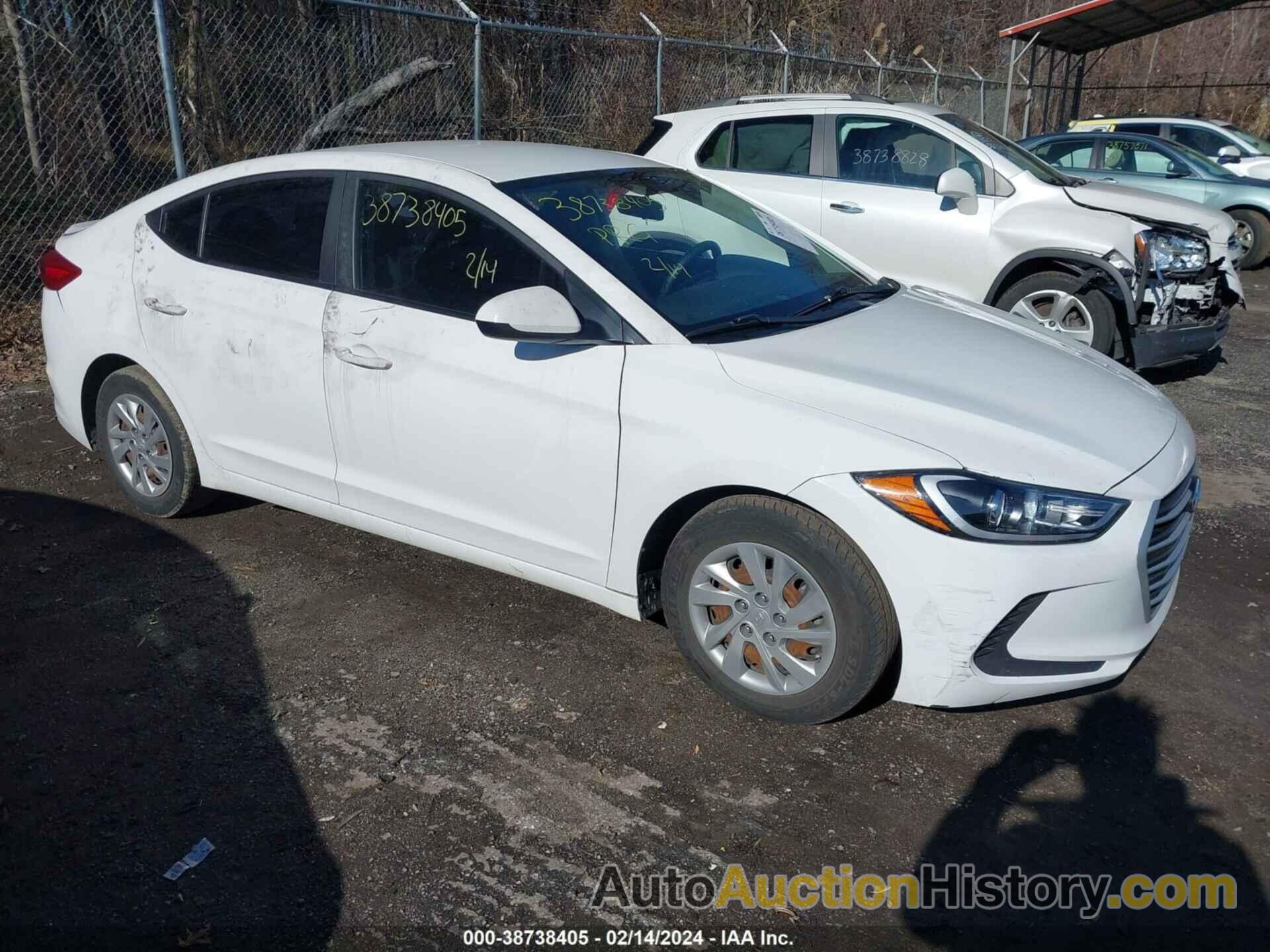 HYUNDAI ELANTRA LIMITED/SE/VALUE EDITION, KMHD74LF2HU112612