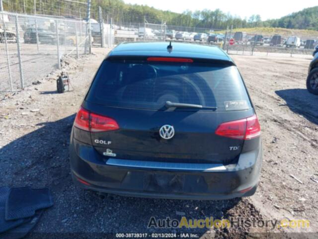 VOLKSWAGEN GOLF TDI S 4-DOOR, 3VW2A7AU0FM047564