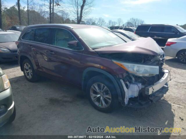 TOYOTA HIGHLANDER XLE V6, 5TDKKRFH3FS107599