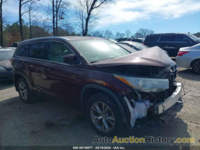 TOYOTA HIGHLANDER XLE V6, 5TDKKRFH3FS107599