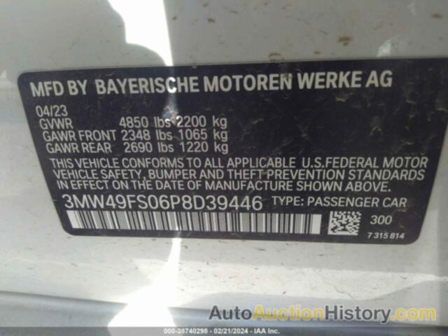 BMW M340I, 3MW49FS06P8D39446