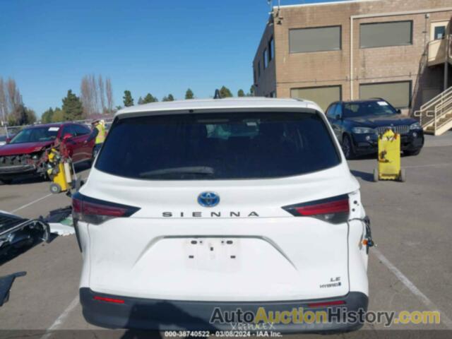 TOYOTA SIENNA LE, 5TDKRKEC2NS076210