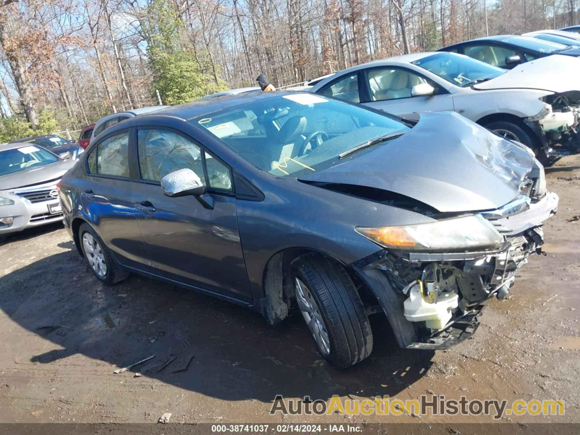 HONDA CIVIC LX, 2HGFB2F5XCH559933