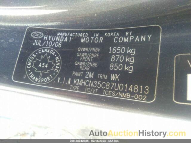 HYUNDAI ACCENT, KMHCN35C87U014813