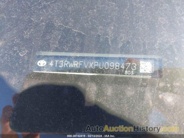 TOYOTA RAV4 XLE HYBRID, 4T3RWRFVXPU098473