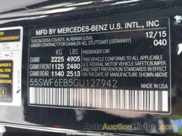 MERCEDES-BENZ C 450 AMG 4MATIC, 55SWF6EB5GU127942