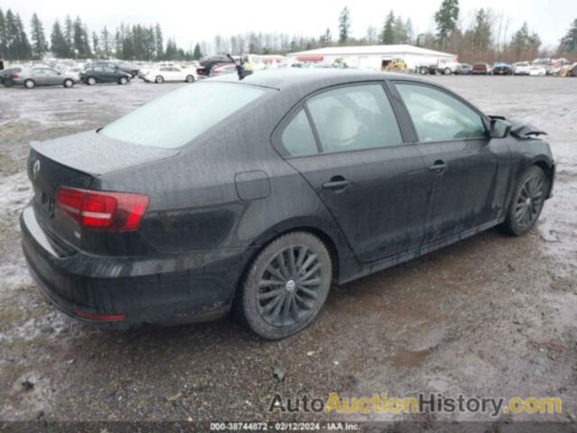 VOLKSWAGEN JETTA 1.8T SPORT, 3VWD17AJ6GM324489