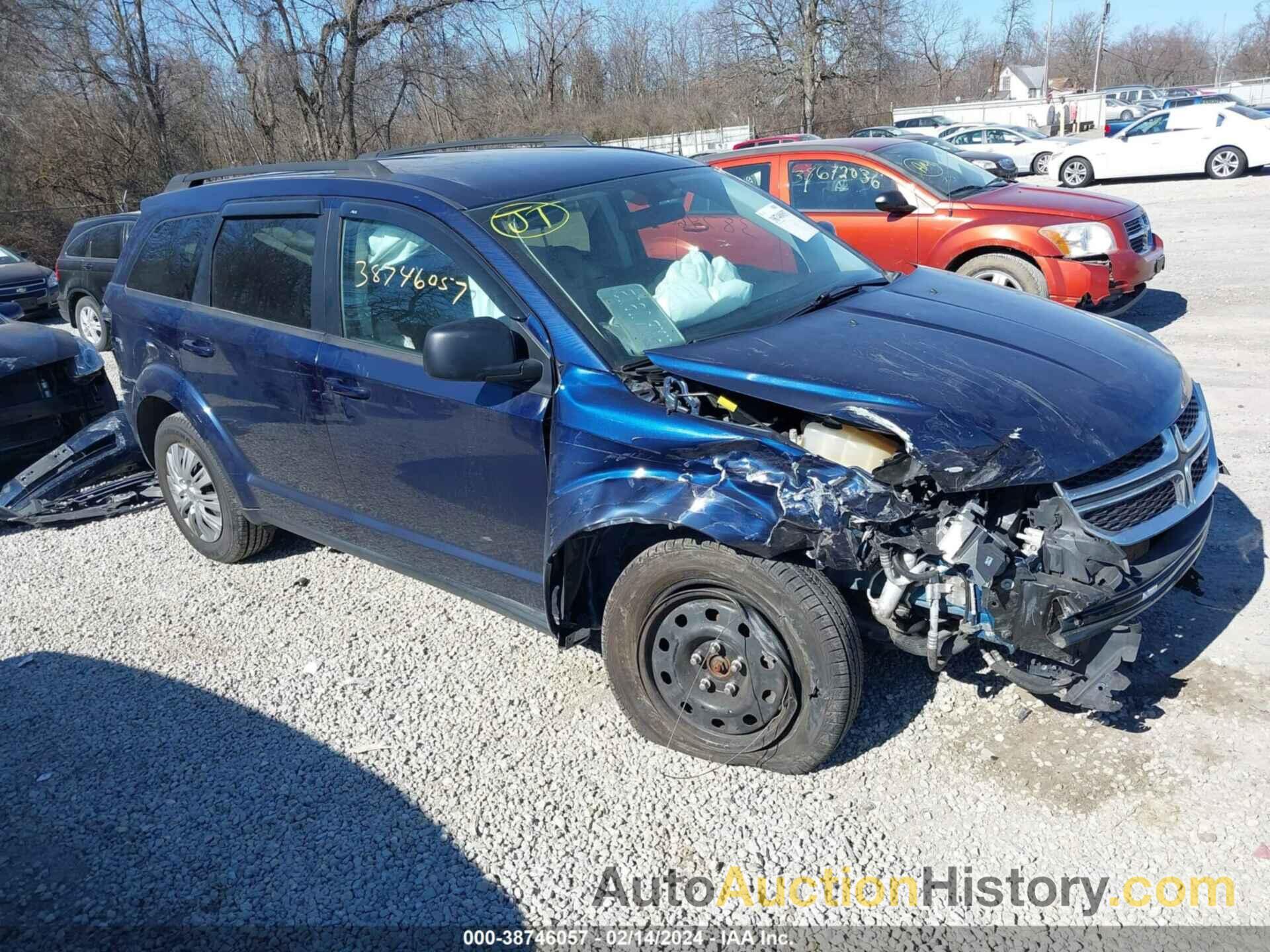 DODGE JOURNEY SE AWD, 3C4PDDAG7JT320006