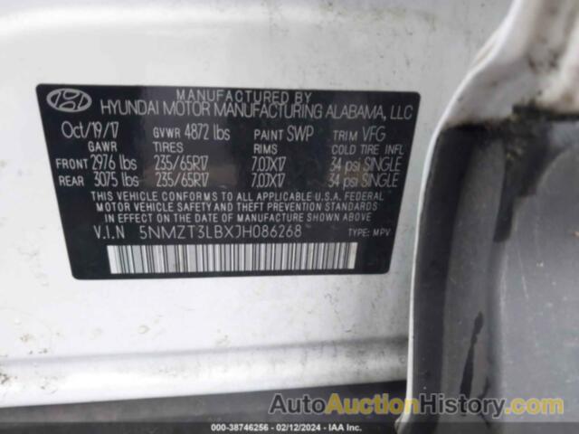 HYUNDAI SANTA FE SPORT 2.4L, 5NMZT3LBXJH086268