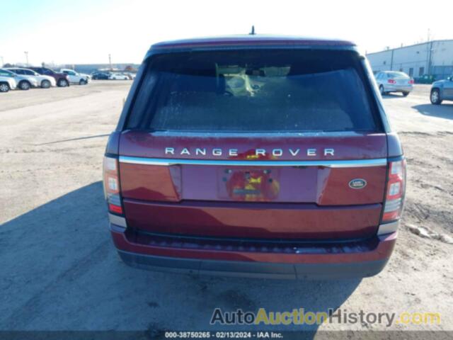 LAND ROVER RANGE ROVER 3.0L V6 SUPERCHARGED, SALGR2VF8GA270250