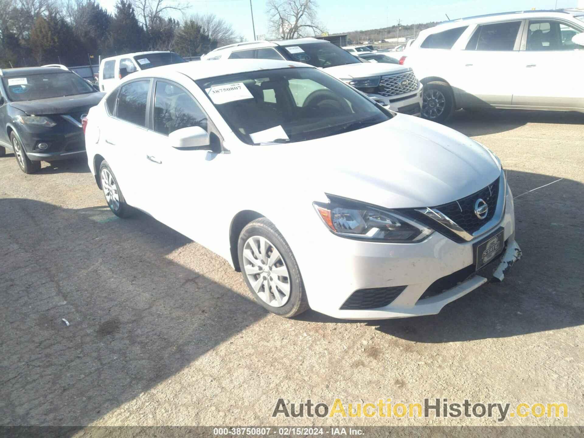 NISSAN SENTRA SV, 3N1AB7AP2GY209620