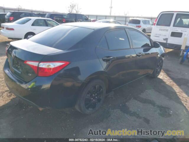 TOYOTA COROLLA LE, 2T1BURHE2FC354425