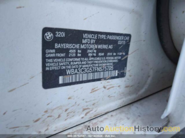 BMW 320 I XDRIVE, WBA3C3G57FNS75705