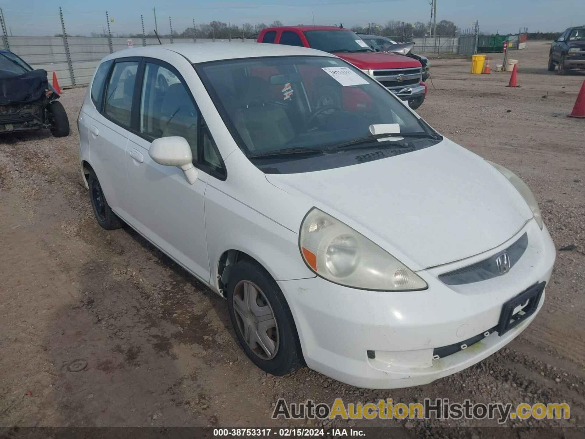 HONDA FIT, JHMGD384X7S031930