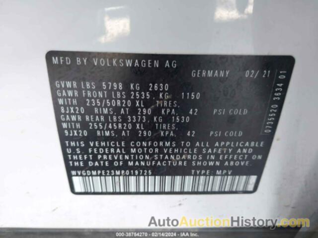 VOLKSWAGEN ID.4 1ST EDITION, WVGDMPE23MP019725