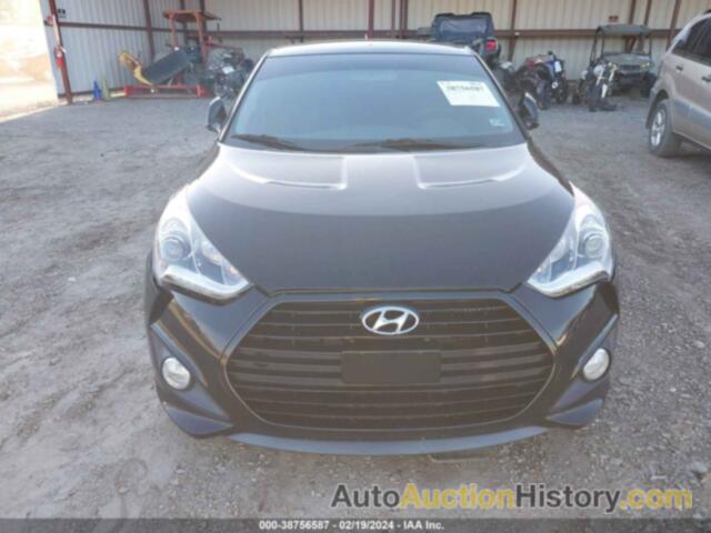 HYUNDAI VELOSTER TURBO W/BLUE, KMHTC6AE6DU100986