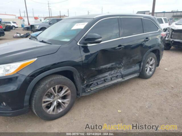 TOYOTA HIGHLANDER XLE V6, 5TDKKRFH4ES017506