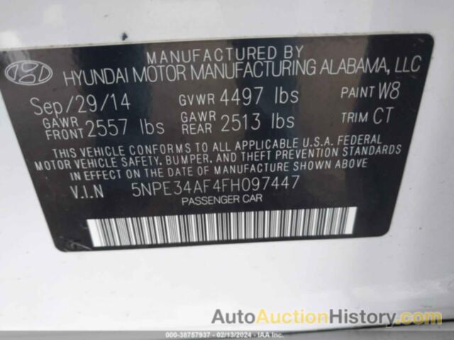 HYUNDAI SONATA SPORT, 5NPE34AF4FH097447