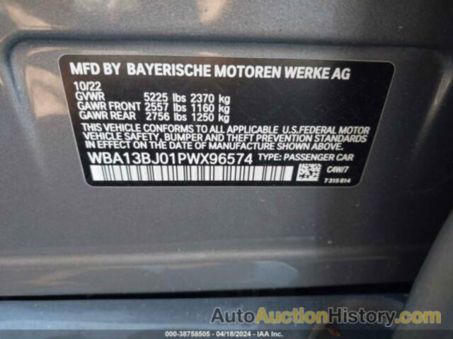 BMW 530 I XDRIVE, WBA13BJ01PWX96574