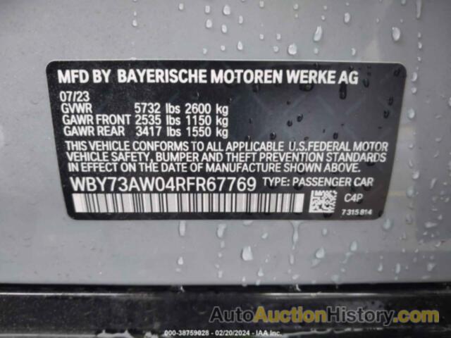 BMW I4 EDRIVE40, WBY73AW04RFR67769