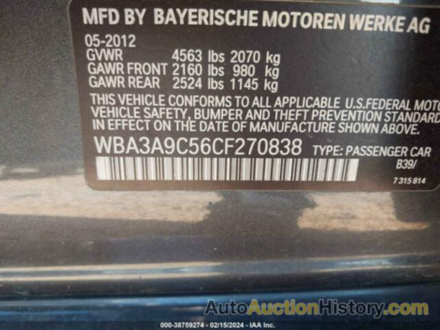 BMW 335I, WBA3A9C56CF270838
