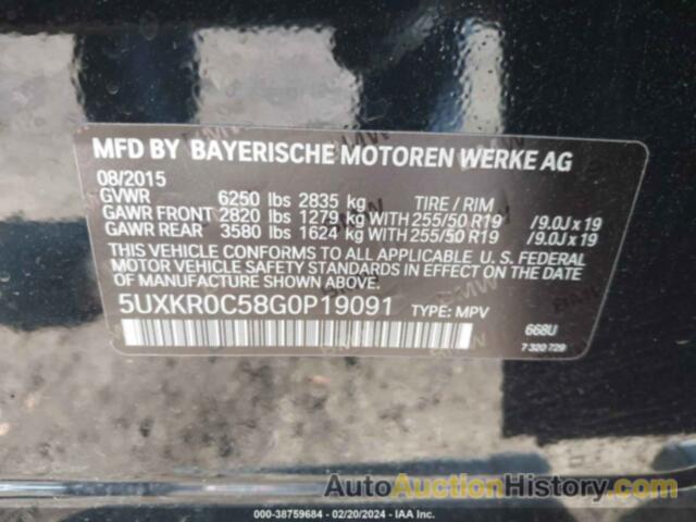 BMW X5 XDRIVE35I, 5UXKR0C58G0P19091
