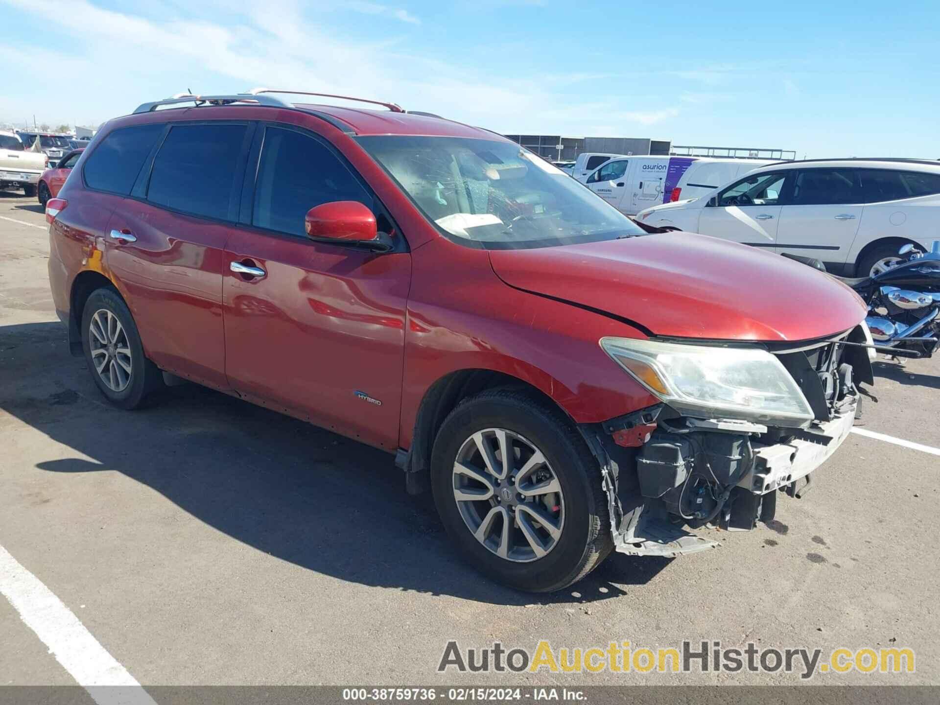 NISSAN PATHFINDER HYBRID SV, 5N1CR2MN6EC654801