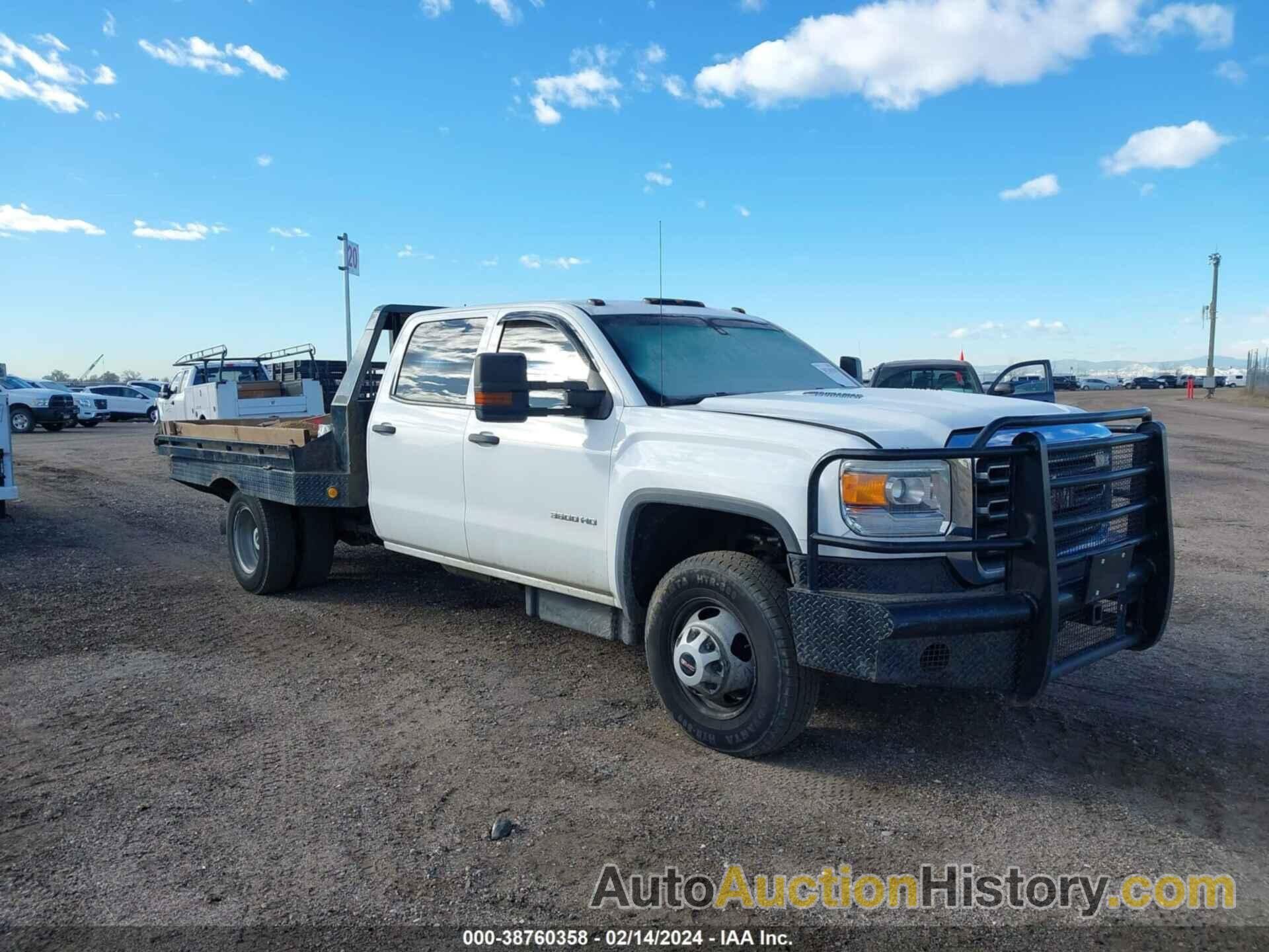 GMC SIERRA 3500HD CHASSIS, 1GD421C87FF509801