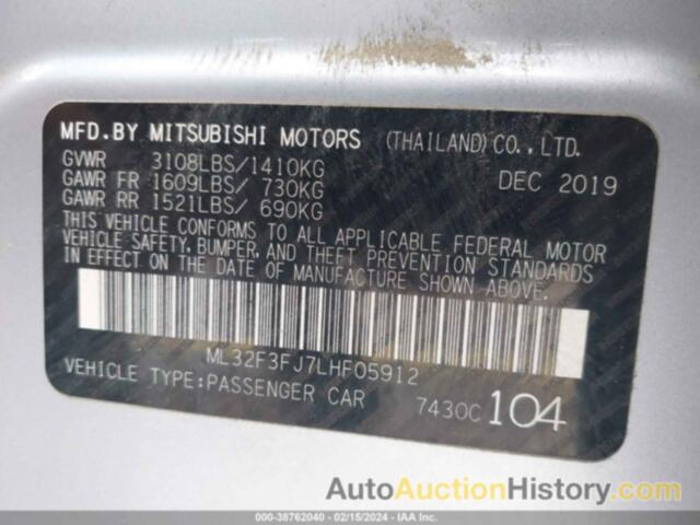 MITSUBISHI MIRAGE G4 ES, ML32F3FJ7LHF05912