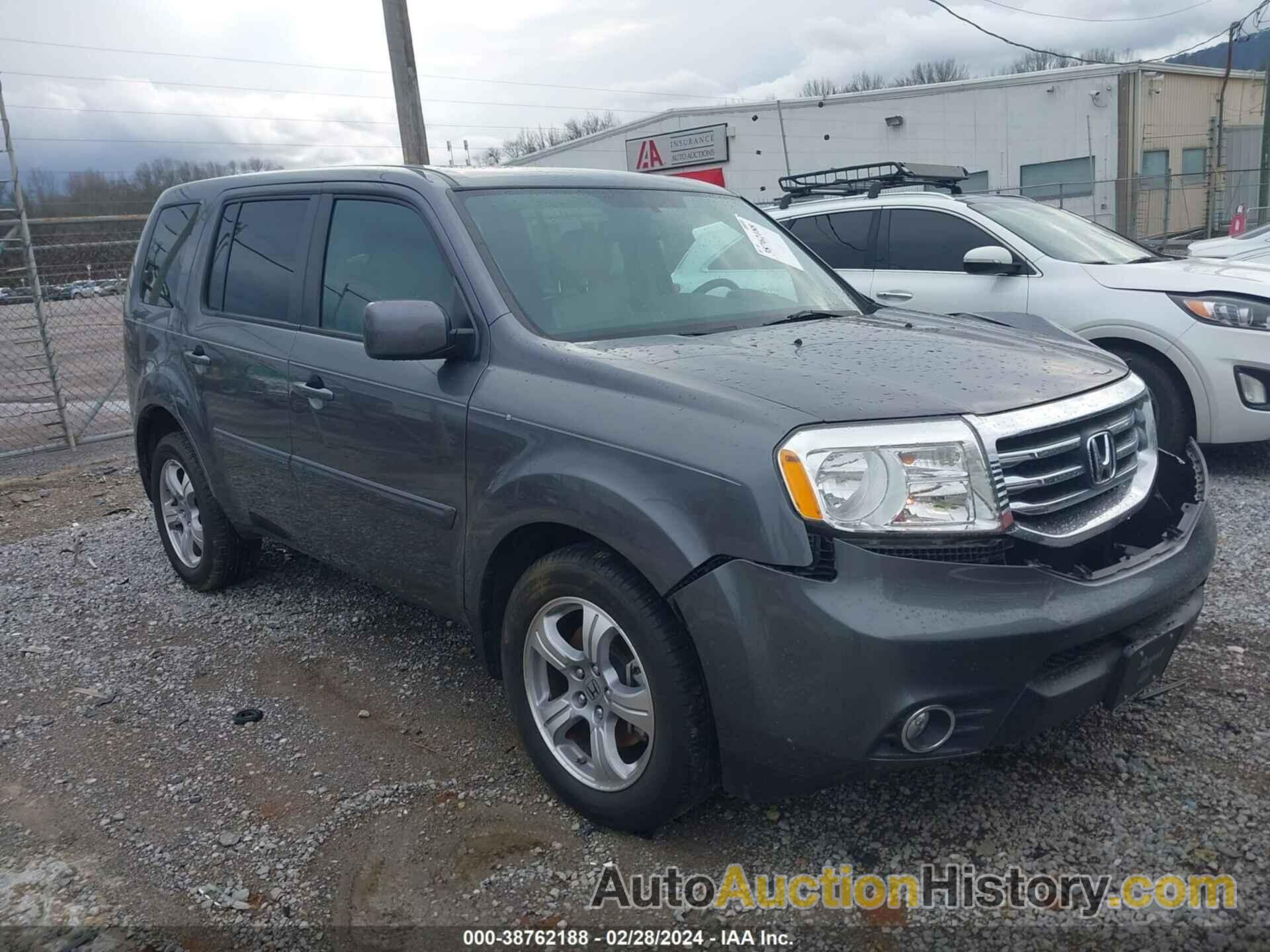 HONDA PILOT EX-L, 5FNYF3H57EB015767