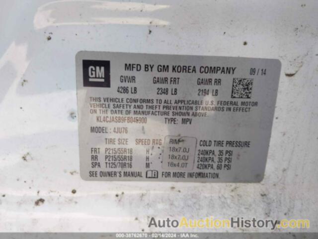 BUICK ENCORE, KL4CJASB9FB045900