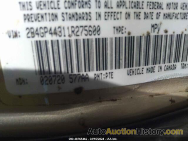 DODGE CARAVAN SPORT, 2B4GP44311R275600