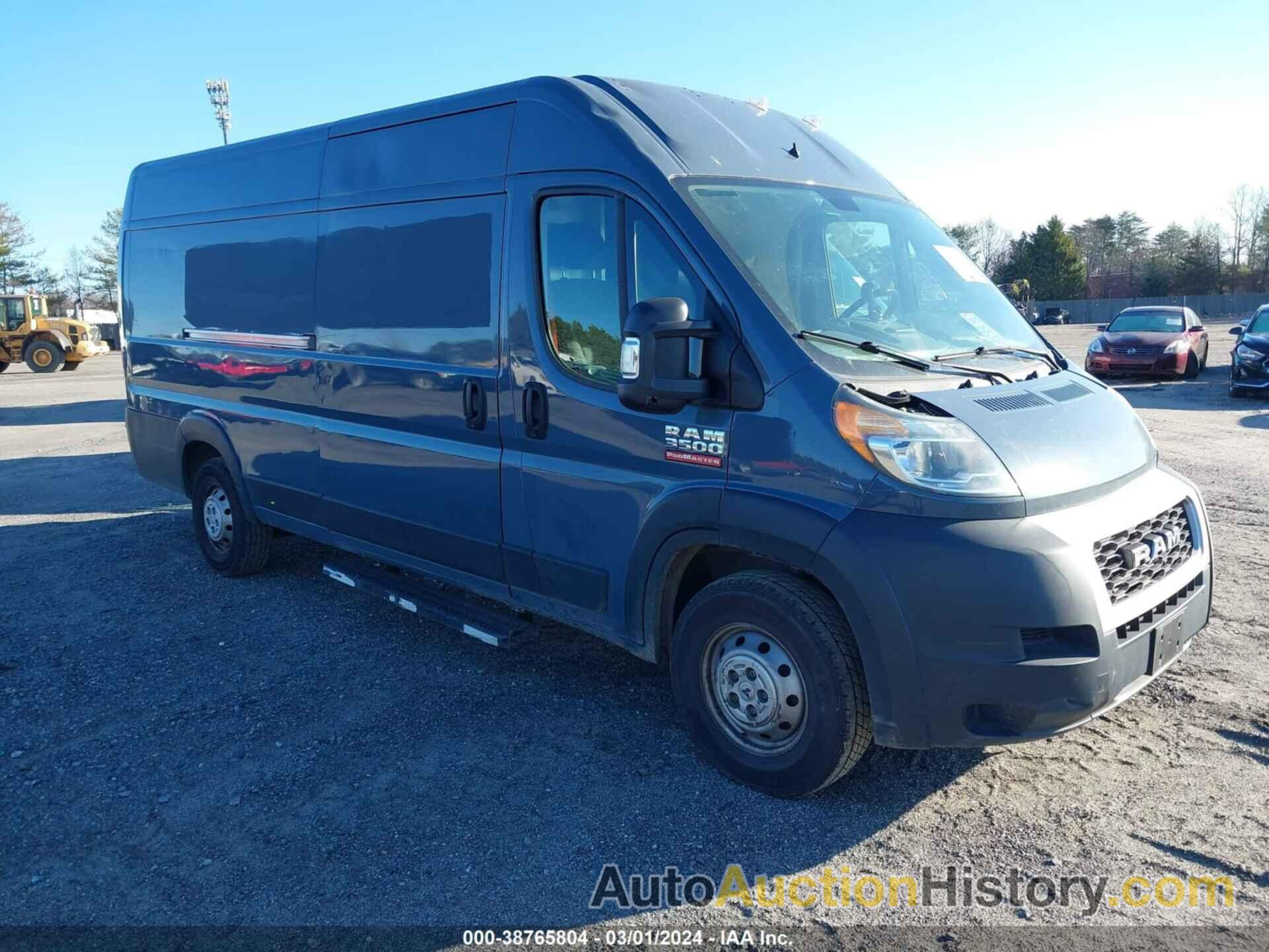 RAM PROMASTER 3500 CARGO VAN HIGH ROOF 159 WB EXT, 3C6URVJG8LE117408