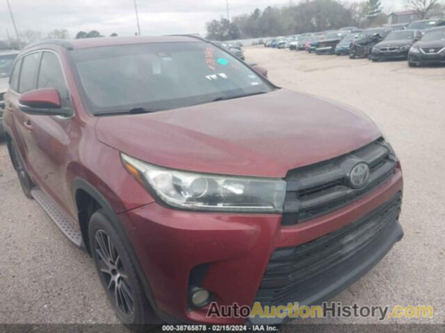 TOYOTA HIGHLANDER SE, 5TDKZRFH1HS509569