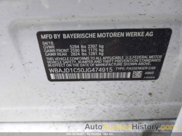 BMW 540D XDRIVE, WBAJD1C50JG474915