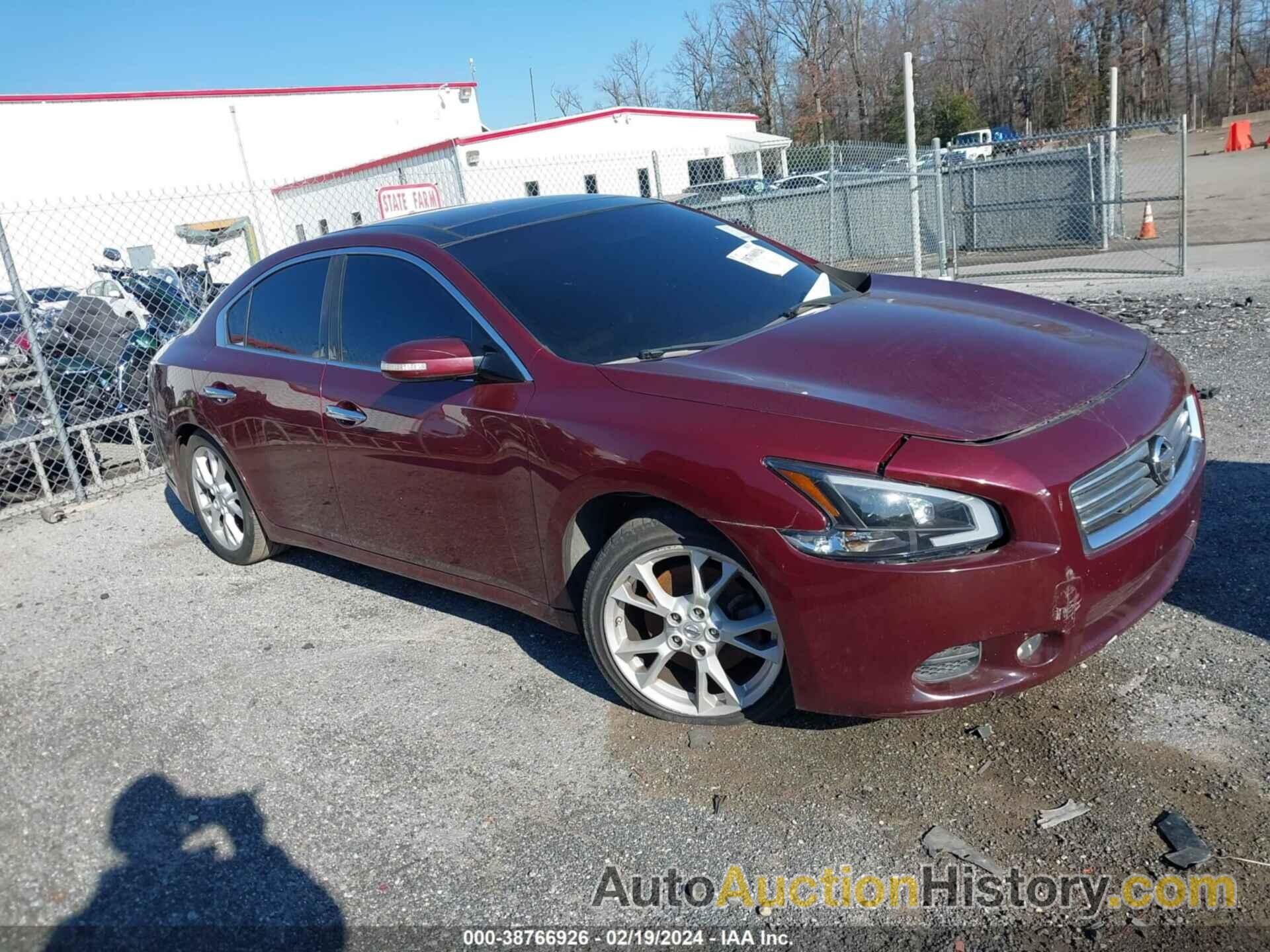 NISSAN MAXIMA S/SV, 1N4AA5AP3CC829518