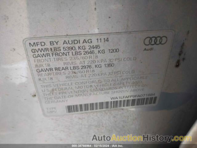 AUDI Q5 2.0T PREMIUM, WA1LFAFP9FA071684