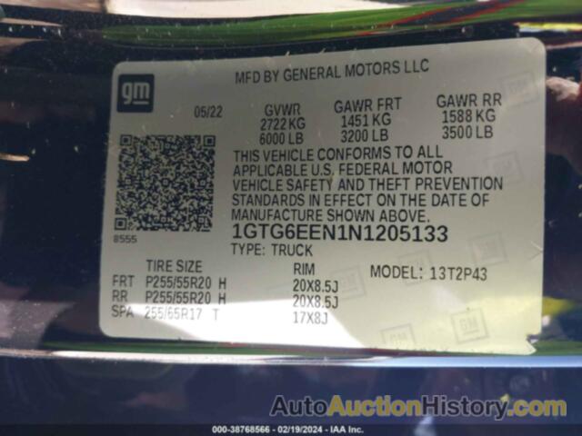 GMC CANYON 4WD  SHORT BOX DENALI, 1GTG6EEN1N1205133