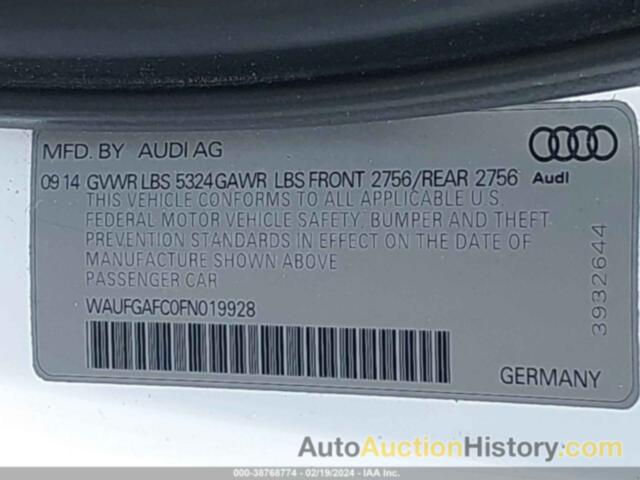 AUDI A6 3.0T PREMIUM PLUS, WAUFGAFC0FN019928