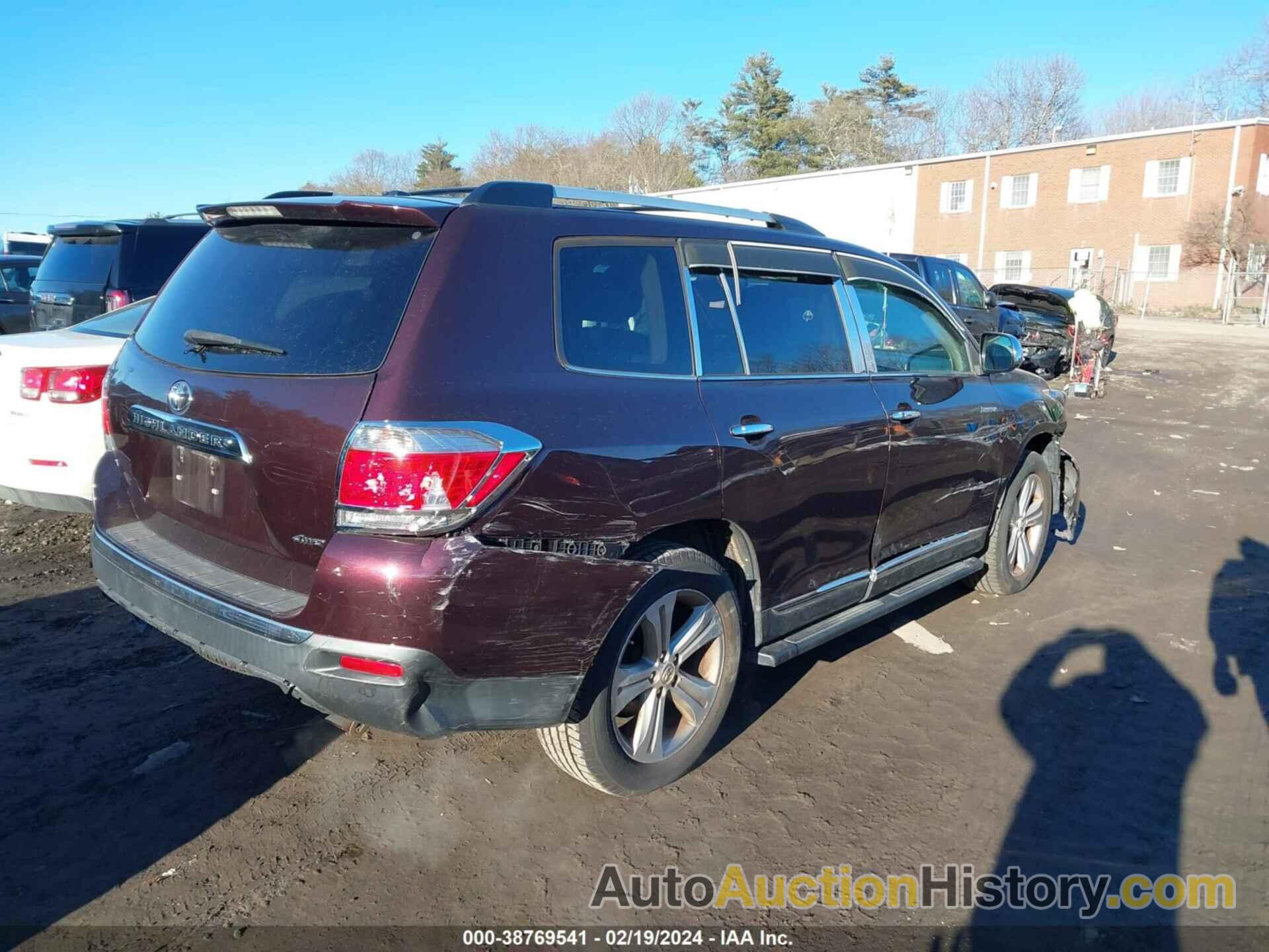 TOYOTA HIGHLANDER LIMITED V6, 5TDDK3EH1DS278601