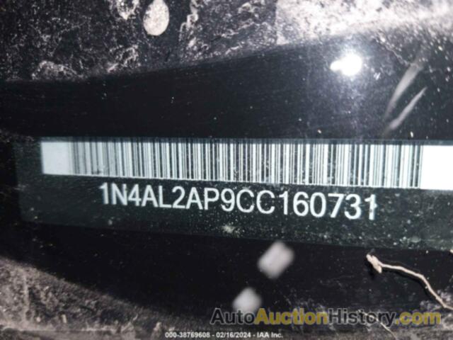 NISSAN ALTIMA 2.5 S, 1N4AL2AP9CC160731