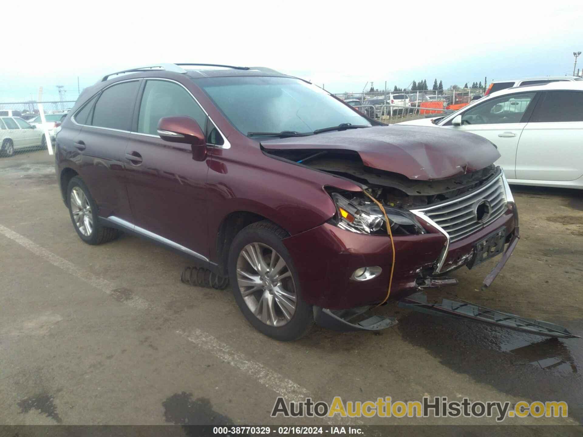 LEXUS RX 350, 2T2ZK1BA7DC091014