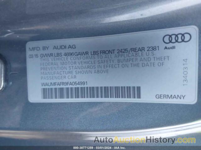 AUDI A5 2.0T PREMIUM, WAUMFAFR9FA054991