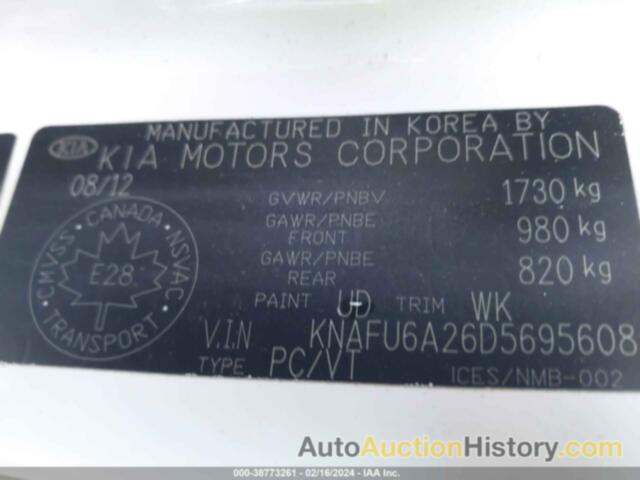 KIA FORTE KOUP EX, KNAFU6A26D5695608